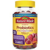 Extra Strength Dosage Probiotics Gummies - Raspberry & Cherry
