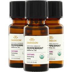 Certified Organic Peppermint Essential Oil - 3 Pack