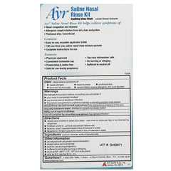 Saline Nasal Rinse Kit