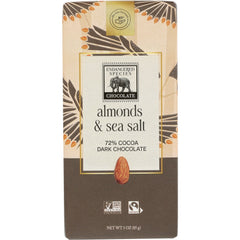 72% Cocoa Dark Chocolate - Almonds & Sea Salt