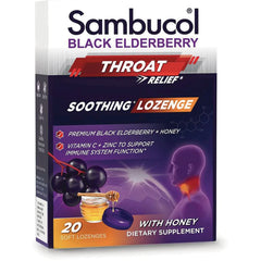 Black Elderberry Throat Relief Soothing Lozenge