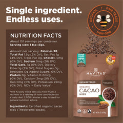 Organic Cacao Nibs - Unsweetened