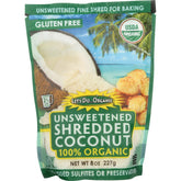 100% Organic Shredded Coconut - Unsweetened