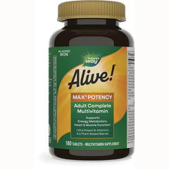 Alive! Max3 Potency Adult Multivitamin - No Added Iron