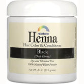 Henna Hair Color & Conditioner - Black (Deep Ebony)