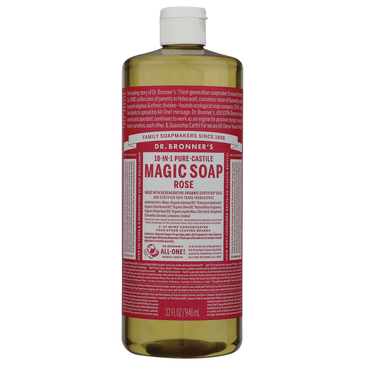 18-in-1 Pure-Castile Magic Soap - Rose