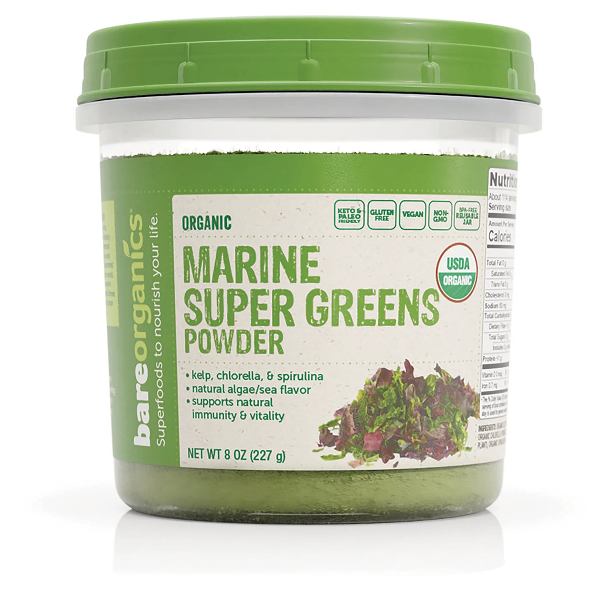 Organic Marine Super Greens Powder