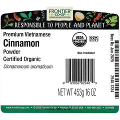 Organic Premium Vietnamese Cinnamon Powder