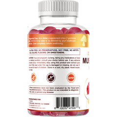 Mushrooms + Vitamin D3 - Raspberry & Pomegranate Flavor