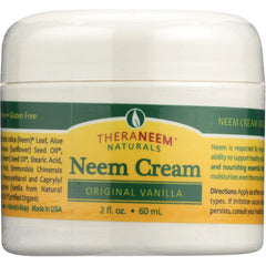 TheraNeem Naturals Neem Cream - Organic Vanilla