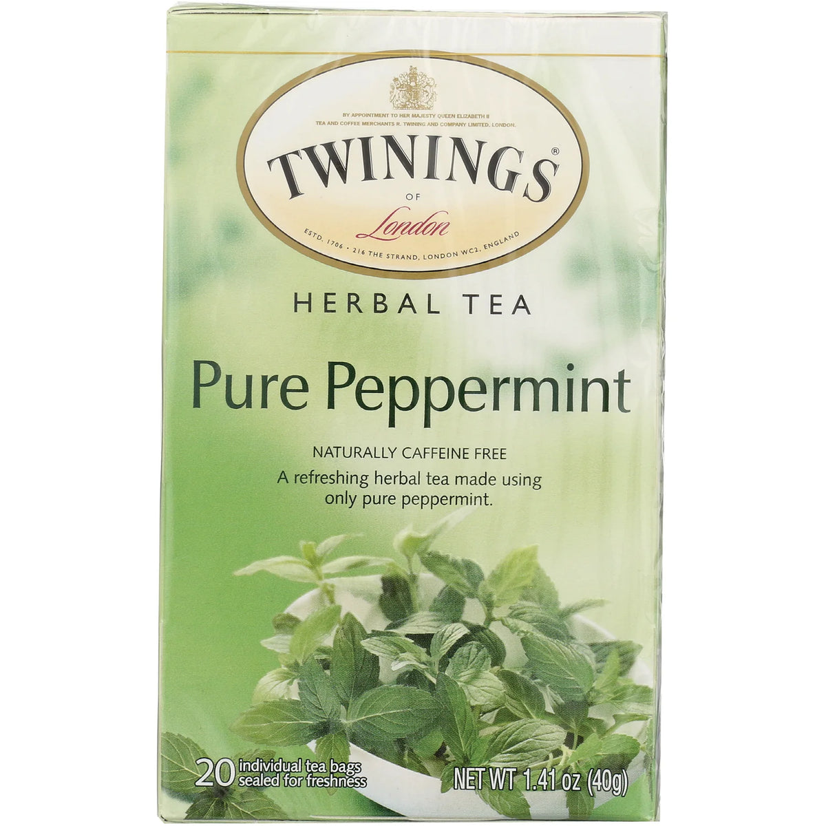 Herbal Tea Peppermint Naturally Caffeine Free