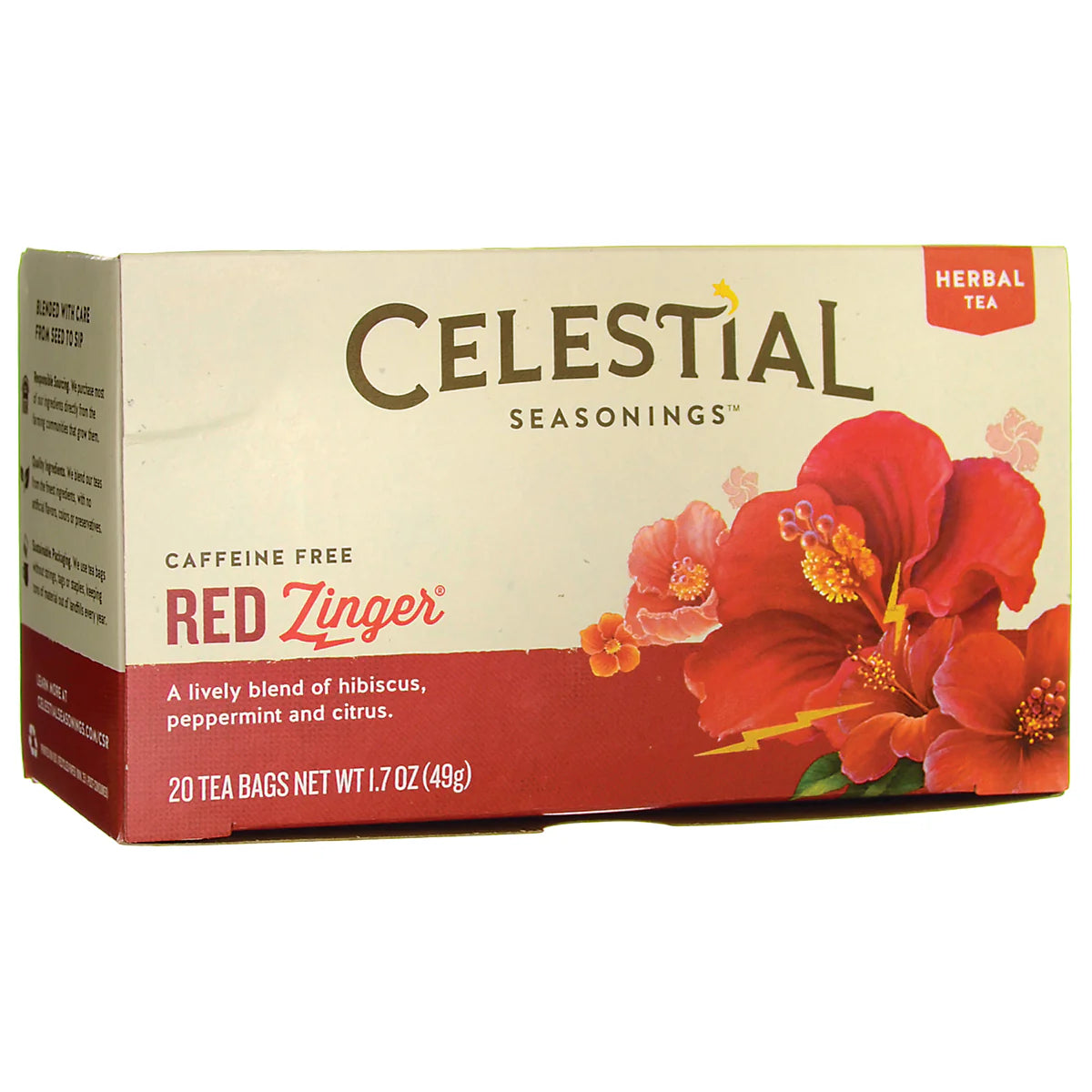 Red Zinger Herbal Tea - Caffeine Free