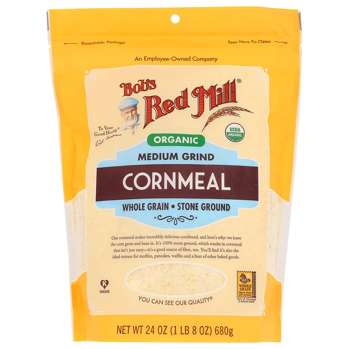 Organic Medium Grind Cornmeal