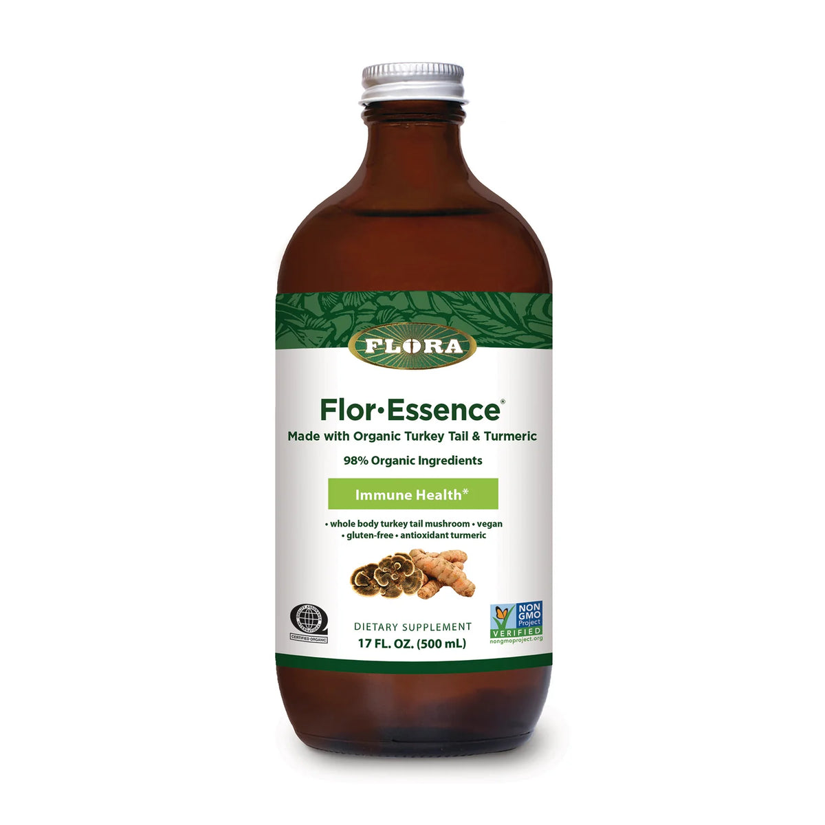 Flor-Essence Made with Organic Turkey Tail & Turmeric